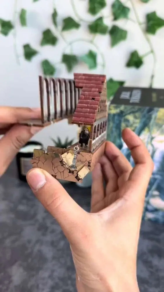 "Spirit of the Valley of the Magic Ring - Backlit Book Divider Kit | Lord of the Rings Miniature DIY House V1"