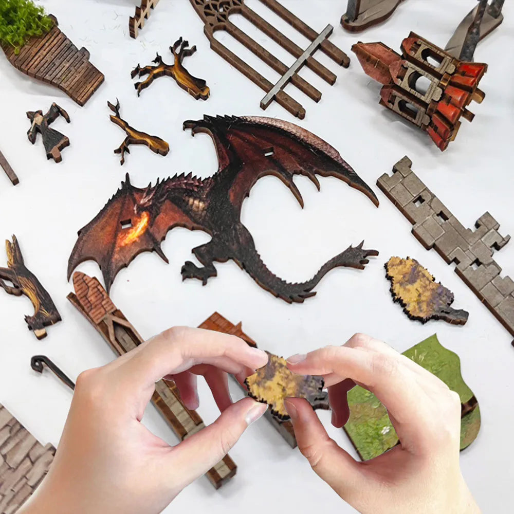 "Spirit of the Valley of the Magic Ring - Backlit Book Divider Kit | Lord of the Rings Miniature DIY House V1"